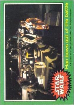 Star Wars: Series 4 (Base Set) card 215 Han bows out of the battle