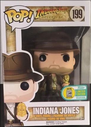 POP! Disney figure 199 Indiana Jones SDCC 2016
