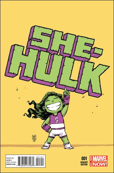 She-Hulk (2014) issue 1-D Skottie Young "Baby" Cover