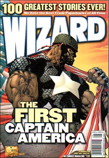 Wizard: The Comics Magazine issue 131-B Joe Quesada Captain America Cover
