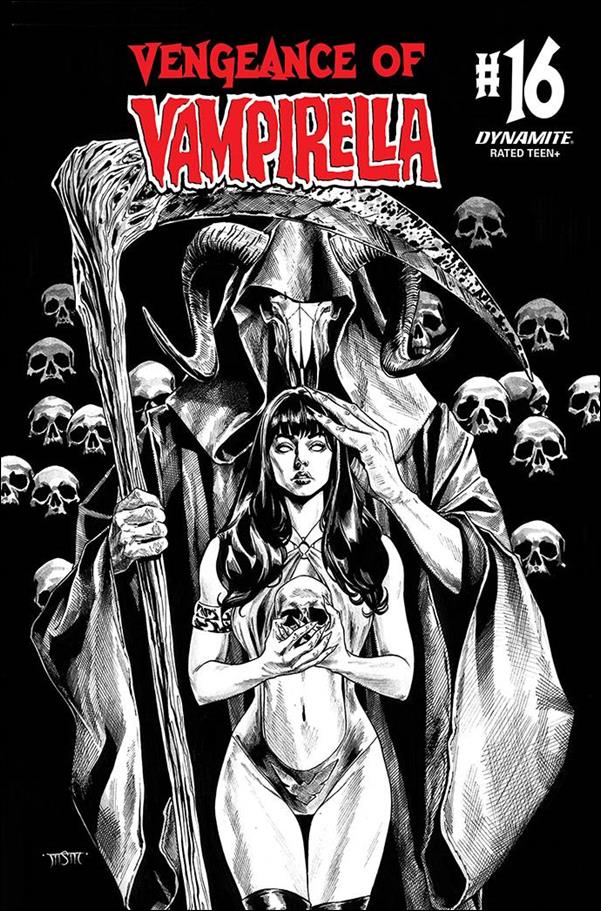 Vengeance of Vampirella (2019) issue 16-G Michael Sta Maria 1:11 Black & White Cover