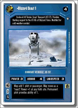Star Wars: Hoth Revised (Base Set) card 75 Blizzard Scout 1