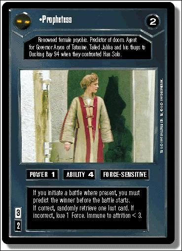 Star Wars: Premiere Limited (Base Set) card 12 Prophetess