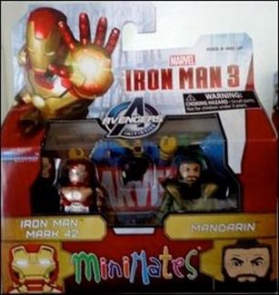 Marvel Minimates figure 142 Iron Man Mark 42 and Mandarin