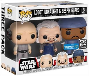 POP! Star Wars Multi-Packs figure nn10 Lobot, Ugnaught & Bespin Guard 3 Pack Walmart