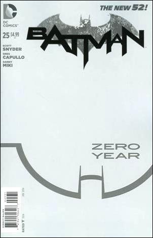 Batman (2011) issue 25-E Greg Capullo 1:100 Black and White Cover