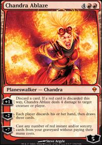 Magic The Gathering: Zendikar (Base Set) card 120 Chandra Ablaze