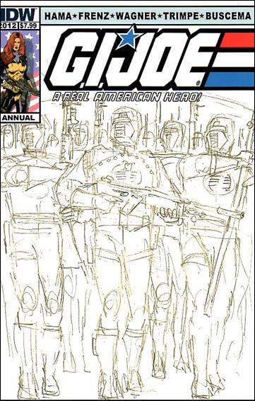 G.I. Joe: A Real American Hero Annual issue 1-B Larry Hama 1:5 Sketch Cover