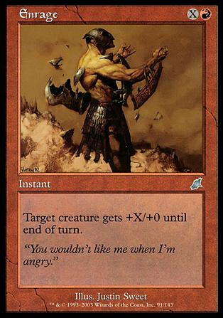 Magic the Gathering: Scourge (Base Set) card 91 Enrage
