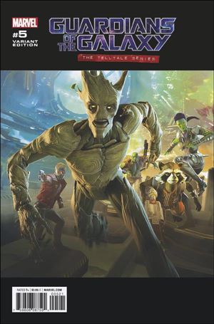 Guardians of the Galaxy: Telltale Games issue 5-B Groot Cover