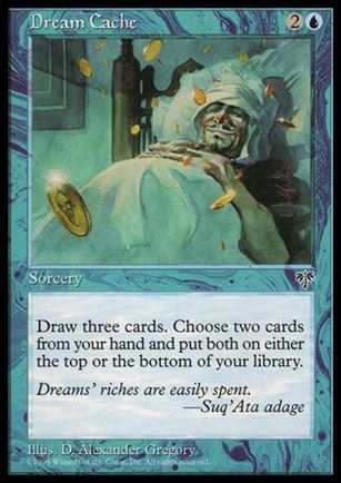 Magic the Gathering: Mirage (Base Set) card 62 Dream Cache
