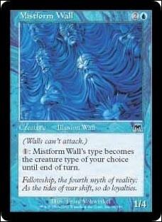Magic the Gathering: Onslaught (Base Set) card 99 Mistform Wall