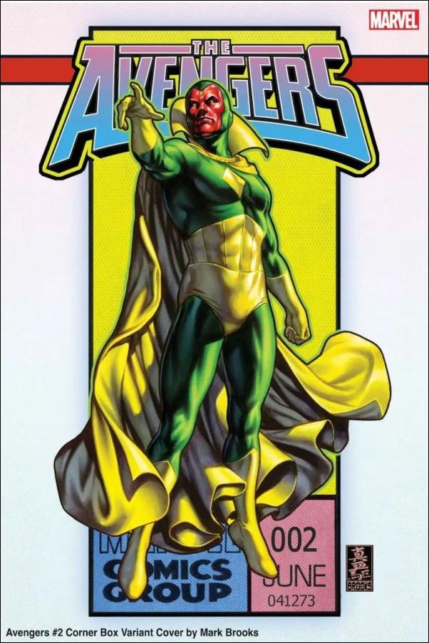 Avengers (2023) issue 2-C Mark Brooks Corner Box Cover