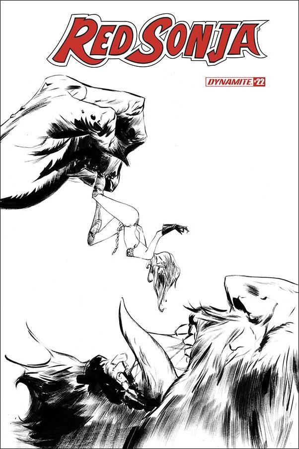 Red Sonja (2019) issue 22-K Jae Lee 1:20 Black & White Cover