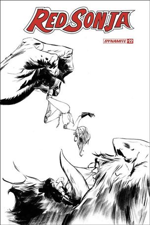 Red Sonja (2019) issue 22-K Jae Lee 1:20 Black & White Cover