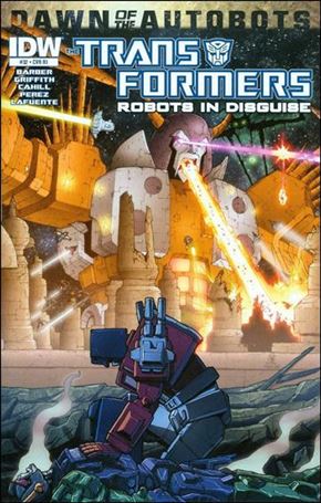 Transformers: Robots in Disguise (2012) issue 32-C Casey W. Coller 1:10 30th Anniversary Cover
