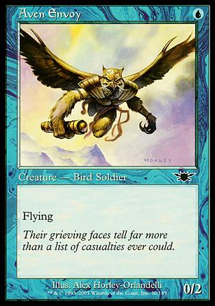 Magic the Gathering: Legions (Base Set) card 30 Aven Envoy