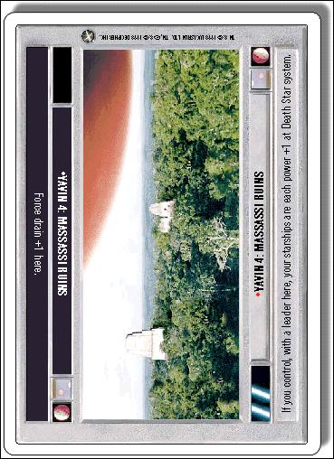 Star Wars: A New Hope Revised (Base Set) card 145 Yavin 4: Massassi Ruins