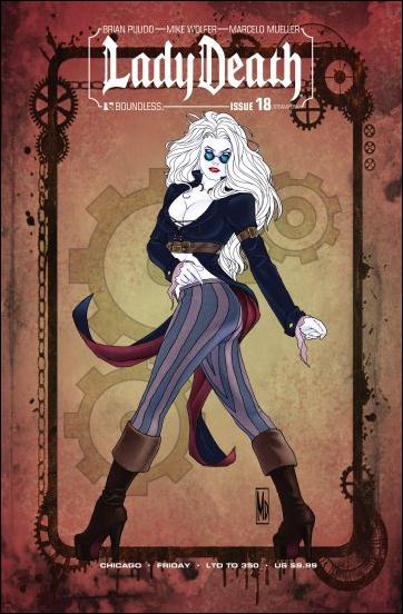 Lady Death (2010) issue 18-F Chicago Comic Con Friday Steampunk Cover 1/350