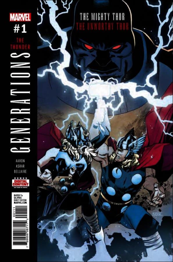 Generations: The Unworthy Thor & The Mighty Thor issue 1 Mahmud Asrar Cover