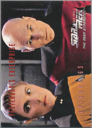 Star Trek: The Next Generation - The Episode Collection Season Three (Base Set) card 274 Yesterday's Enterprise, Episode 63A