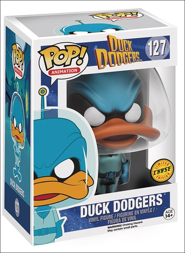 POP! Animation figure 127-B Duck Dodgers (Metallic) Chase Edition