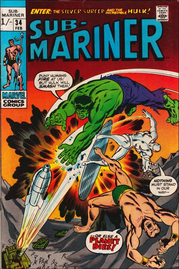 Sub-Mariner (1968) issue 34-B UK Price Cover