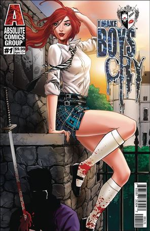 I Make Boys Cry issue 1-B Creees Lee Black Holo Foil Logo Cover