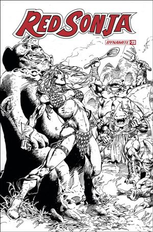 Red Sonja (2019) issue 23-I Roberto Castro 1:11 Black & White Cover