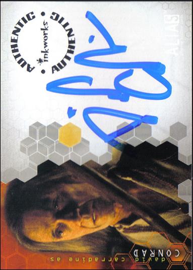 Alias: Season Three (Autograph Subset) card A23 David Carradine as Conrad
