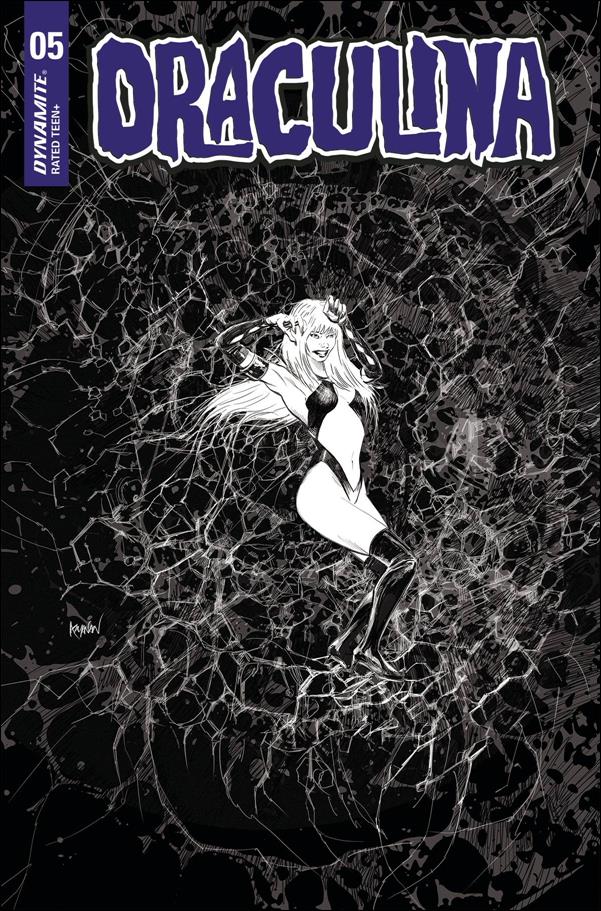 Draculina (2022) issue 5-K Rafael Kayanan 1:10 Black & White Cover