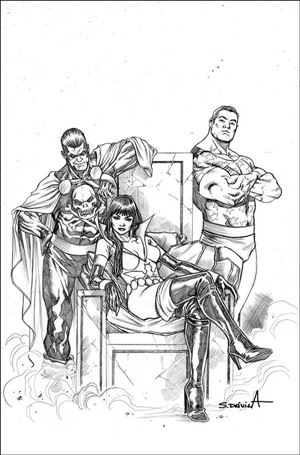 Vampirella: The Dark Powers issue 5-M Sergio Davila 1:11 Black & White Virgin Cover