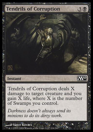 Magic the Gathering: 2010 Core Set (Base Set) card 114 Tendrils of Corruption