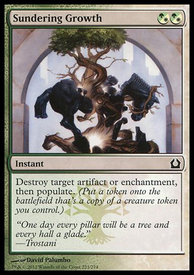 Magic the Gathering: Return to Ravnica (Base Set) card 223 Sundering Growth