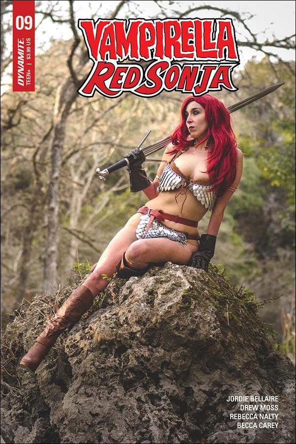 Vampirella / Red Sonja issue 9-D Cosplay Photo Cover