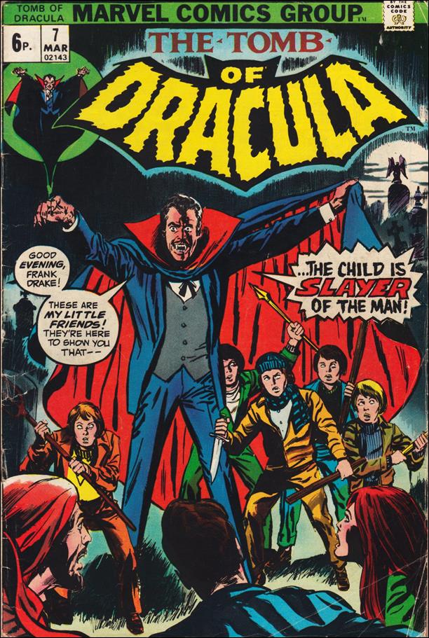Tomb of Dracula (1972) issue 7-B UK Price Cover