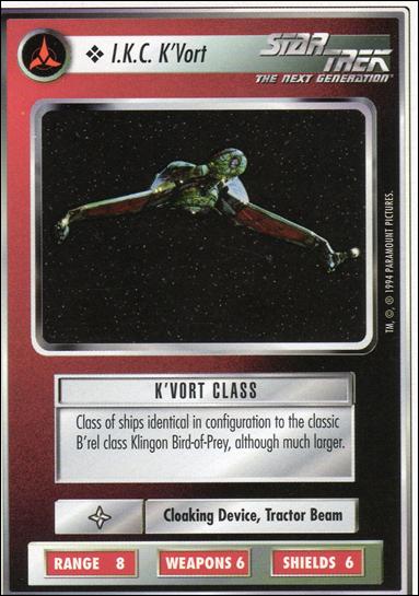 Star Trek: Premiere Unlimited (Base Set) card 347 I.K.C. K’Vort