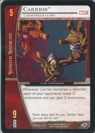 Marvel Knights: VS System (Base Set) card MMK-205 Carrion
