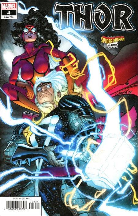 Thor (2020) issue 4-B Javier Garron Spider-Woman Cover