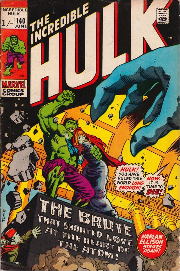 Incredible Hulk (1968) issue 140-B UK Price Cover