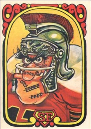 Football Super Freaks (Base Set) card 4 Troy The Trojan