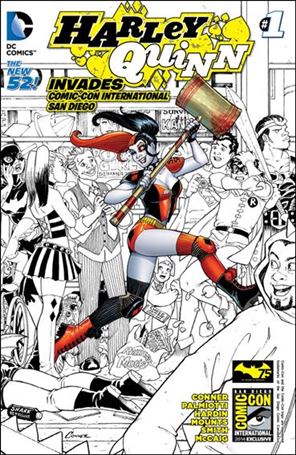 Harley Quinn Invades Comic-Con International: San Diego issue 1-C Amanda Conner SDCC Wraparound Spot Color Cover