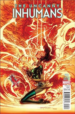 Uncanny Inhumans issue 12-B Harvey Tolibao Death of X Cover