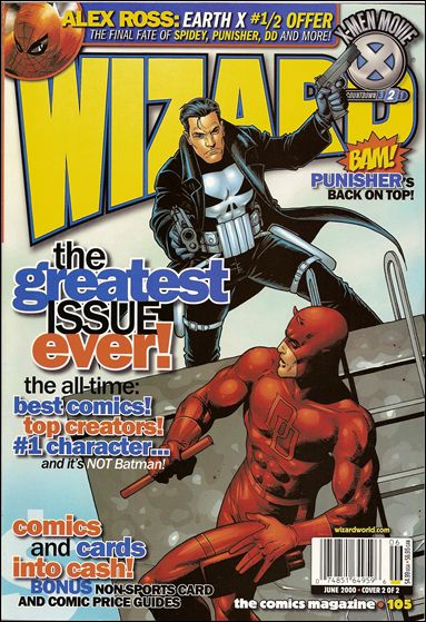 Wizard: The Comics Magazine issue 105-B Steve Dillon Punisher/Daredevil Cover