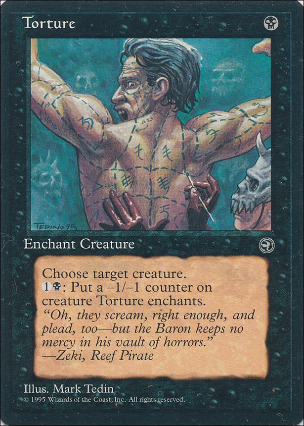 Magic the Gathering: Homelands (Base Set) card 59-B Torture