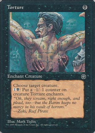 Magic the Gathering: Homelands (Base Set) card 59-B Torture