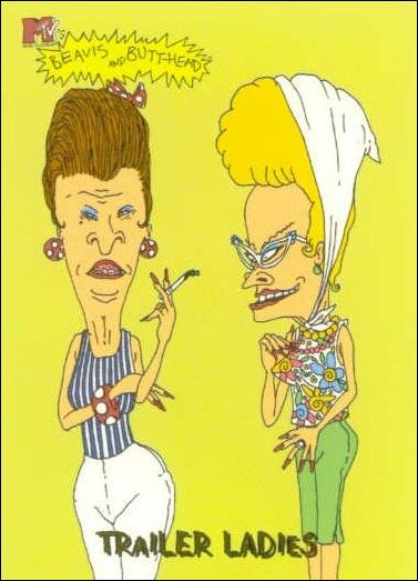 Beavis and Butt-Head (Base Set) card '7369' Trailer Ladies