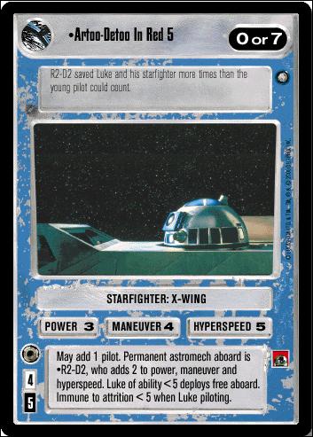 Star Wars: Third Anthology (Base Set) card 6 Artoo Detoo in Red 5
