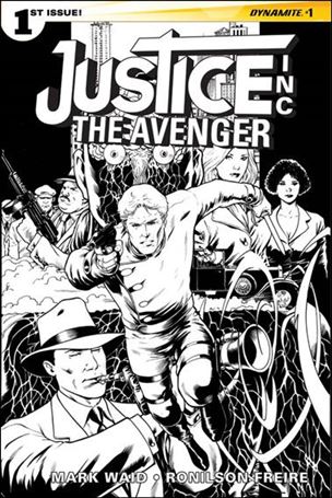 Justice, Inc: The Avenger (2015) issue 1-F Barry Kitson 1:15 Black & White Cover