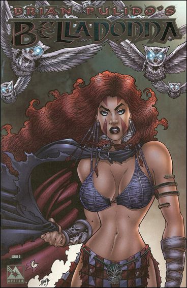 Brian Pulido's Belladonna (2004) issue 2-F Platinum Foil Cover 1/650 with COA